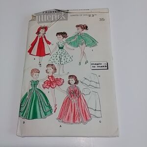 Butterick #8354 23" Doll Pattern-Magic To Make C. 1950